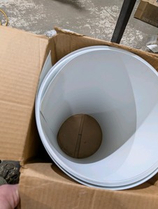 White Aluminum Trim Coil  Painted Both Sides  Approx. 24 x 30  Siding  Fascia  Flashing Metal