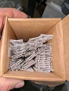 Lot of 4 White Plastic Grid Covers  Helvie Plastic Extrusions  Approx. 60-70 Pieces  TrimEdge Cover
