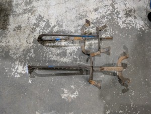 Vintage Steel Ladder Jacks  Ladder Scaffold Brackets  Pair  Heavy Duty Painter Roofing Siding