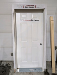 Bayer Built Acclimated Entry System 36 Exterior Prehung Door  Pre-Framed w Aluminum Threshold  Hardware Included