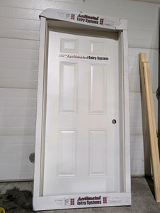 Bayer Built Acclimated Entry System 36 Exterior Prehung Door  Pre-Framed w Aluminum Threshold  Hardware Included