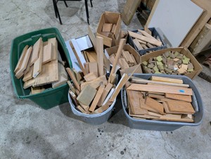 Large Lot Hardwood Scrap Lumber  Red Oak, Trim Pieces, Craft Wood, Woodworking Blocks, Carving Stock, DIY Project Material