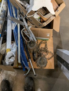 Huge Mixed Hardware & Tool Grab Box  Lighting, Electrical, Hardware, Wheels, Chemicals & More  Mystery Shop Cleanout Lot