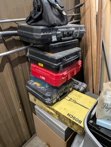 Large Lot of Tool Boxes  DeWalt, Milwaukee, Porter-Cable & More  Heavy Duty Storage Cases