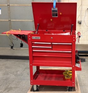 US GENERAL PRO 5 Drawer Industrial Toolbox on wheels with contents