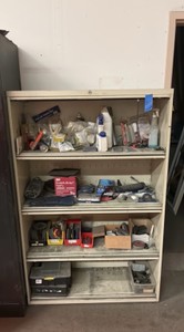 4-SHELF unit with contents