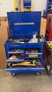 U.S. General 5-drawer industrial roller cart  contents