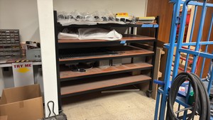Mobile 5-shelf unit
