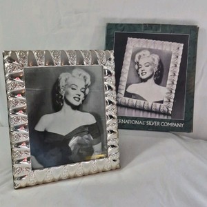 Framed Marilyn Monroe Photo  Silver Textured Frame by International Silver Company