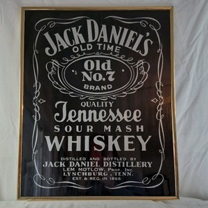 Framed Jack Daniels Whiskey Poster