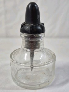 Vintage Glass Medicine Dropper Bottle