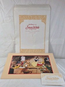 1994 Disney Snow White Commemorative Lithograph  The Seven Dwarfs Scene