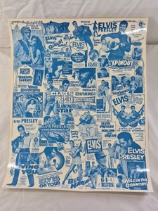 Vintage Elvis Presley Movie Poster Collage Print