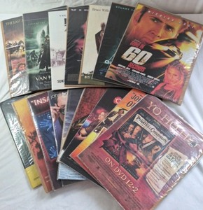 Collection of Vintage DVD Movie ads  Action and Adventure Titles