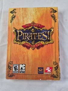 2005 Sid Meiers Pirates PC Game Box  Live the Life Edition