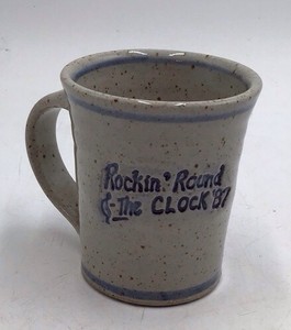 1987 Rockin Round The Clock Stoneware Mug  Limited Edition 97150