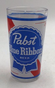 Vintage Pabst Blue Ribbon Beer Glass