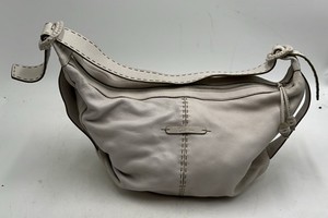 Cole Haan Leather Hobo Bag  Light Taupe