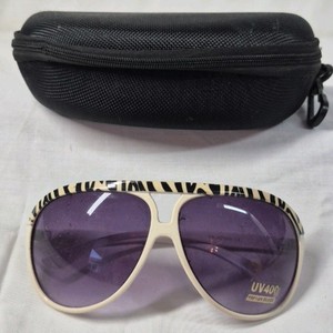 Vintage Sunglasses  Zebra Print with UV400 Protection