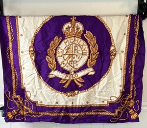 Ralph Lauren Polo Silk Scarf  Purple Royal Crest