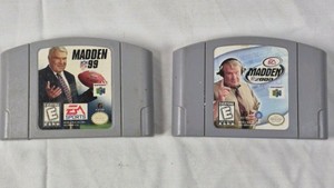 Nintendo 64 Madden NFL 99 and Madden 2000 Games