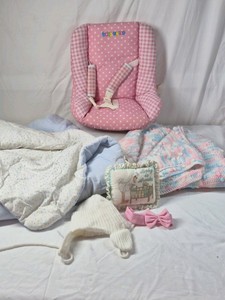 Vintage Baby Blanket and Accessories