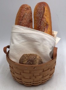 Longaberger Basket with Leather Handles  American Traditions