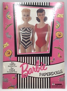 Vintage Barbie Ponytail Swirl Paper Dolls Book