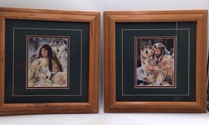 Vintage Framed Prints  Wooden Frames