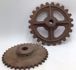 Vintage Cast Iron Sprockets