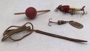 Vintage Fishing Lures and Bobber Lot