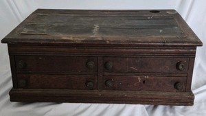 Vintage J&P Coats Best Six Cord Wooden Spool Cabinet