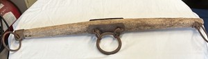 Vintage Wooden Double Tree with Iron Hardware