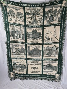 Stearns County Minnesota Commemorative Throw