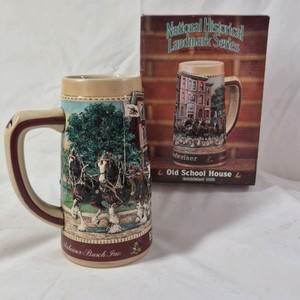 1990 Budweiser Stein  National Historical Landmark Series Old School House