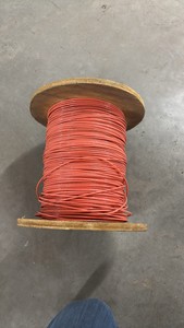 Orange Stranded Copper Wire 16AWG E156878 Partial Spool