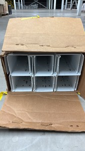 12 pieces Panduit F4x4WH6 White 4 x 4 x 6 Wire Duct