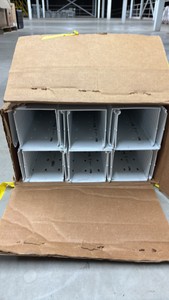 12 pieces Panduit F4x4WH6 White 4 x 4 x 6 Wire Duct