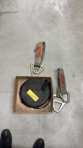 Lot of Assorted Straps. Quantity 2 Rockford Web Sling PN 3TC-N3. 1 Roll of 2 Strapping