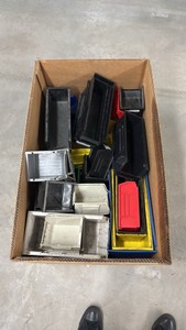 Lot of 64 Mixed Brand, Color, and Size Storage Bins