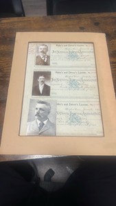 1898 riders and drivers licenses