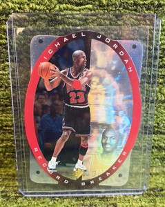 1996-96 Uppper Deck SPX Basketball Record Breaker Michael Jordan R1 Hologram- Iconic & Cool Insert