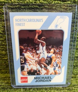 Michael Jordan 1989 Collegiate CollectionCocaCola North Carolinas Finest Card