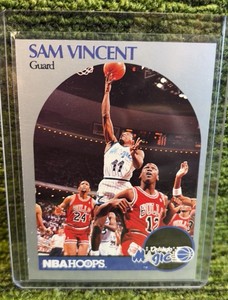 1990 HOOPS MICHAEL JORDAN Wearing # 12 RARE JORDAN CARD MINT # 223 SAM VINCENT