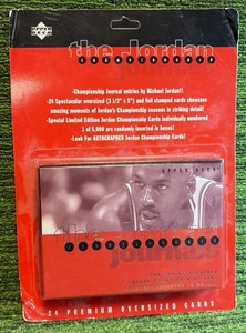 1997 Upper Deck The Jordan Championship Journals 24 Set Oversized Sealed Michael Jordan