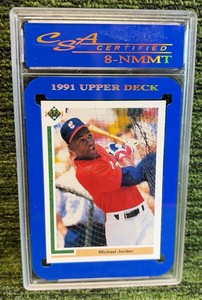 1991 UPPER DECK BASEBALL MICHAEL JORDAN #SP1, Graded 8 NMMT