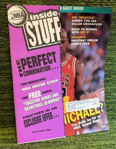 MICHAEL JORDAN 1993 INSIDE STUFF MAGAZINE WFLEER NBA CARD SHEET