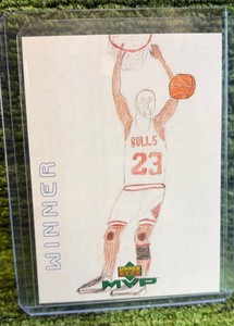 1999-00 Upper Deck MVP Draw Your Own Trading Card Michael Jordan #W4 Chicago Bulls