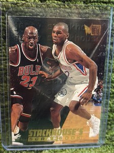 1995-96 Metal #S-7 Jerry Stackhouse Stackhouses Scrapbook RC WMichael Jordan