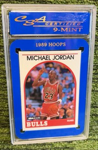 1989 NBA Hoops Basketball Michael Jordan #200 Chicago Bulls CSA certified 9-MINT